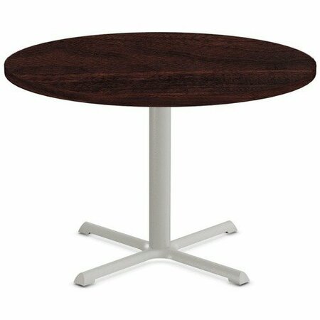 SPECIAL-T Table, Round, 42in Dia x 29in, Gray Base/Espresso Top SCTSTAR242FGES